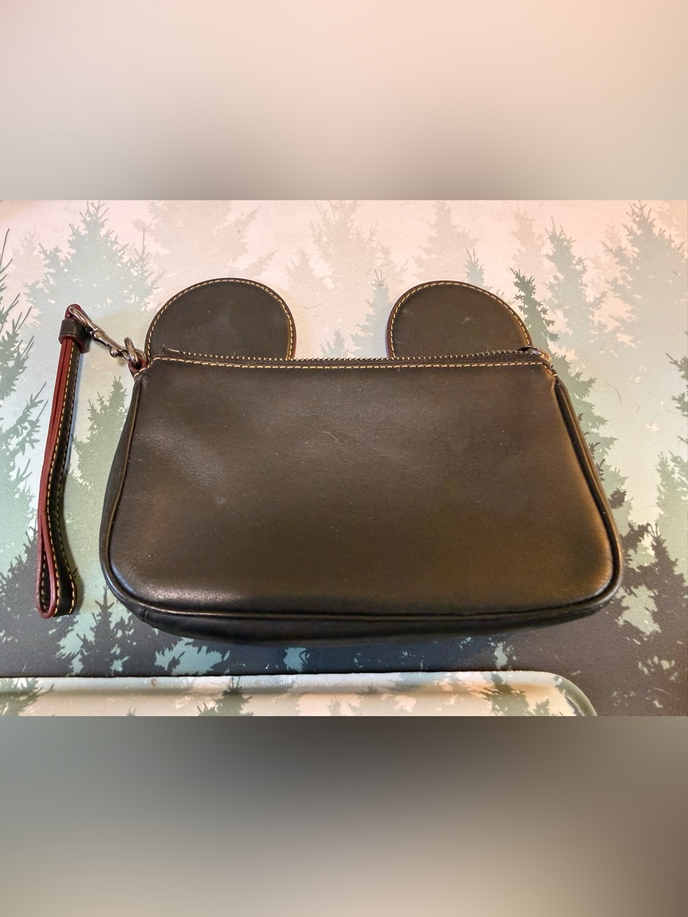 GUC Coach x Disney Mickey Ears Wristlet